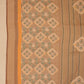 Janasya Straight Biscuit Slub Brown Ethnic Motifs Band Collar Kurta,Bottom & Dupatta - Swadesiicart