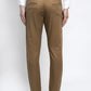 Jainish Men's Brown Tapered Fit Formal Trousers | Swadesiicart