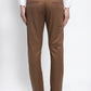 Jainish Men's Brown Tapered Fit Formal Trousers | Swadesiicart
