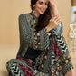 Aarshi Fashions Black Heavy Crepe Digital Print Palazzo Suits