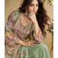 Aarshi Fashions Green Heavy Crepe Digital Print Palazzo Suits