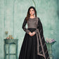 Anaita Black Embroidered Art Silk Anarkali Suit
