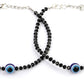 Priyaasi Women Black Beads Silver Plated Traditional Anklets - Limited Time Offer - Swadesiicart