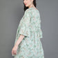 Antaran Green Pure Cotton Printed Tunic - Swadesiicart