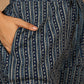 Antaran Blue Pure Cotton Embellished Kurta Pant & Dupatta Set - Swadesiicart