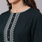 Antaran Blue Rayon Embroidered Kurta Pant Dupatta Set - Swadesiicart