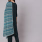 Antaran Blue Rayon Embroidered Kurta Pant Dupatta Set - Swadesiicart