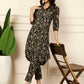 Antaran Black Pure Cotton Printed Co Ord Set - Swadesiicart