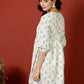 Antaran White Pure Cotton Printed Tunic - Swadesiicart