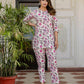 Antaran Off White Pure Cotton Floral Printed Co Ord Set - Swadesiicart