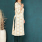 Antaran Off White Pure Cotton Embellished Kurta - Swadesiicart