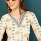 Antaran Off White Pure Cotton Embellished Kurta - Swadesiicart