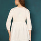 Antaran White Pure Cotton Embellished Tunic - Swadesiicart
