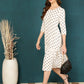 Antaran White Rayon Polka Printed Dress - Swadesiicart