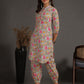 Antaran Sky Blue Pure Cotton Floral Printed Co Ord Set - Swadesiicart
