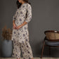 Antaran Beige Pure Cotton Printed Co Ord Set - Swadesiicart