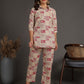Antaran Cream Pure Cotton Printed Co Ord Set - Swadesiicart