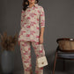 Antaran Cream Pure Cotton Printed Co Ord Set - Swadesiicart