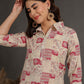 Antaran Cream Pure Cotton Printed Co Ord Set - Swadesiicart