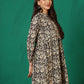 Antaran Black Pure Cotton Printed Tunic - Swadesiicart