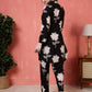 Antaran Black Pure Cotton Printed Co Ord Set - Swadesiicart