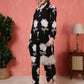 Antaran Black Pure Cotton Printed Co Ord Set - Swadesiicart