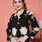 Antaran Black Pure Cotton Printed Co Ord Set - Swadesiicart