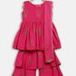 Ahalyaa Pink Rayon Printed Kids Kurta Sharara Set For Girls | Swadesiicart