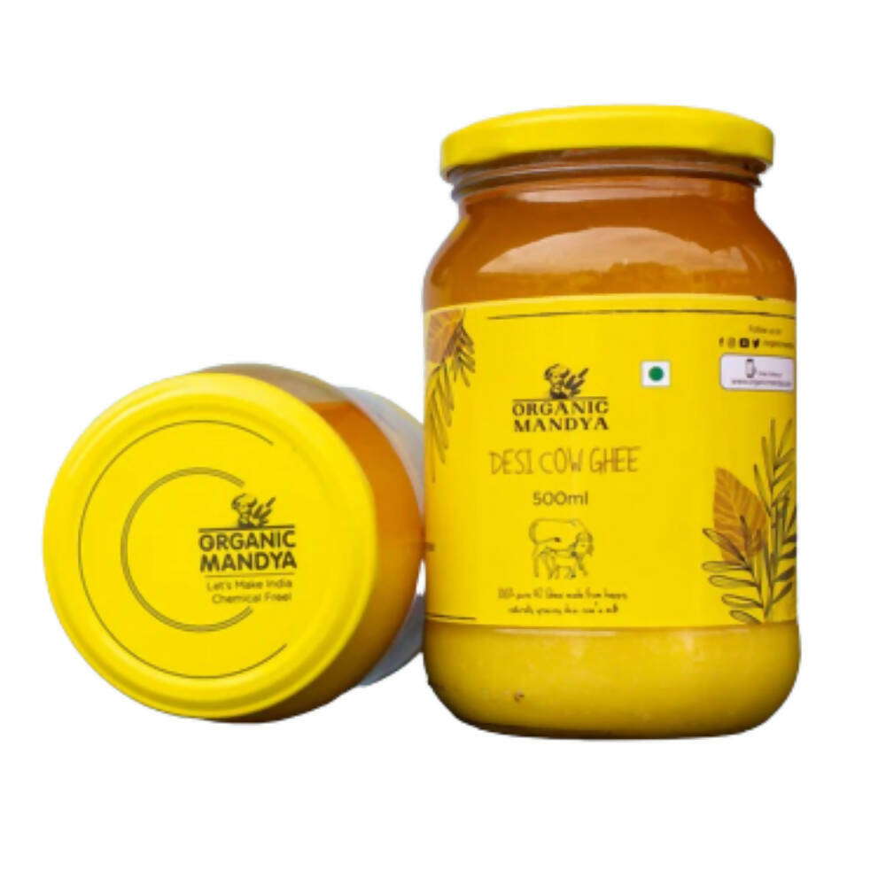 Organic Mandya Desi Cow Ghee | Pure organic ghee, traditionally-churned, chemical-free, granular ghee, nutritious by nature | Swadesiicart