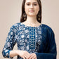 Jyoti Fashion Women's Morpich Rayon Print with Embroidery & Fancy Lace Work Kurta with Trouser & Dupatta | Swadesiicart