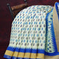 Combo of Off White and Blue Patan Patola Semi Chanderi Saree By Gayathri Reddy Designer Studio | Swadesiicart