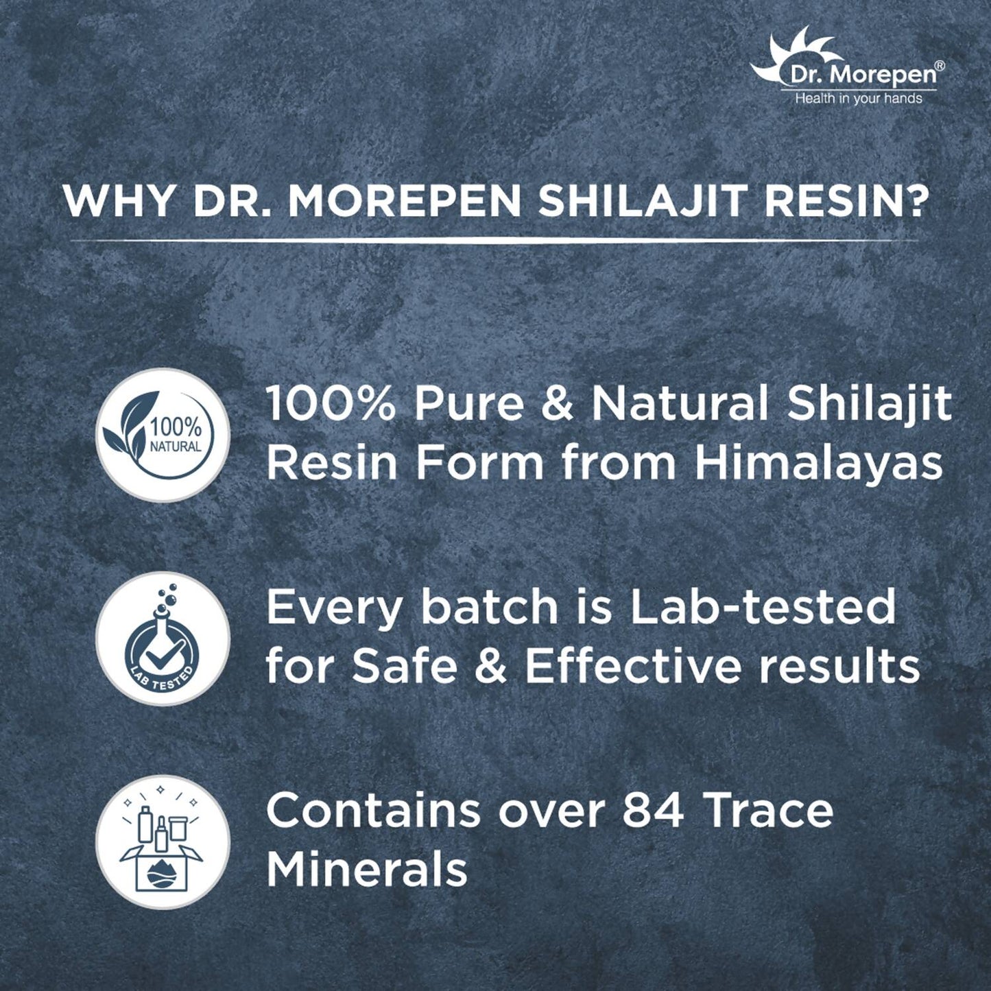 Dr. Morepen Natural & Pure SJ Resin and SJ Capsules Combo - Swadesiicart