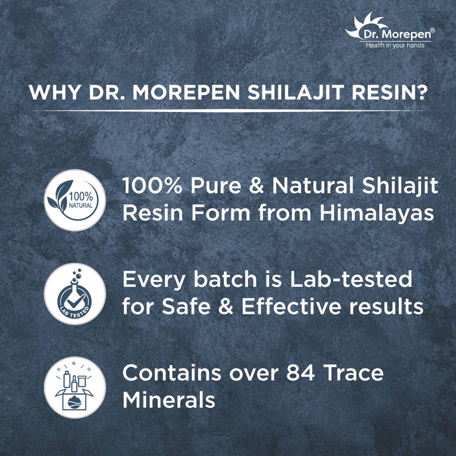 Dr. Morepen Natural & Pure SJ Resin and SJ Capsules Combo - Swadesiicart