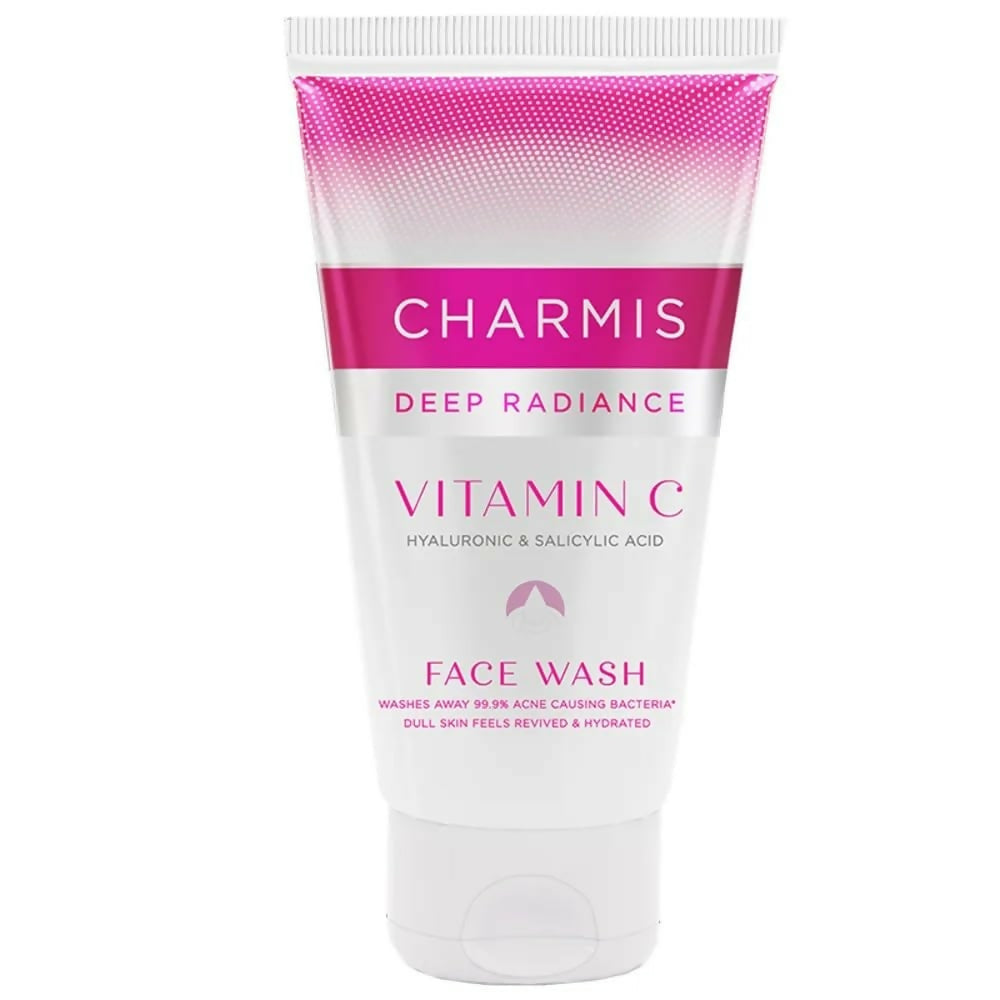 Charmis Deep Radiance Vitamin C Face Wash with Hyaluronic Acid & Salicylic Acid - Swadesiicart