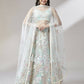 House of Panchhi Lime Green Net Sequinse Work Lehenga & Blouse with Dupatta | Swadesiicart