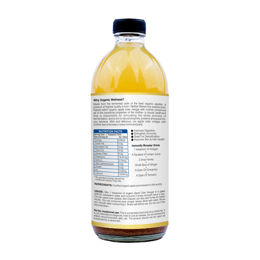 Organic Wellness Apple Cider Vinegar with Mother - Swadesiicart