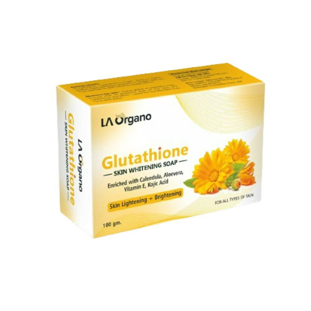 LA Organo Glutathione Calendula Skin Whitening Soap | Swadesiicart