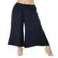 Lagi Women's Navy Blue Solid Palazzo (PLZ01B) | Swadesiicart