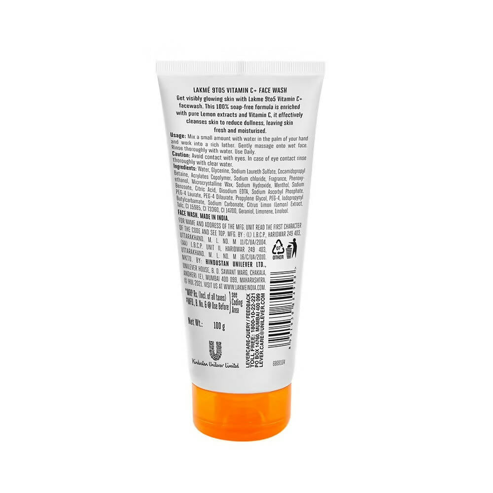 Lakme 9to5 Vitamin C Face Wash - Swadesiicart