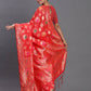 Astita Banarasi Silk Red Saree | Swadesiicart