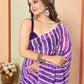 Purple Georgette Designer Printed Ready To Wear Saree - Elite | Swadesiicart