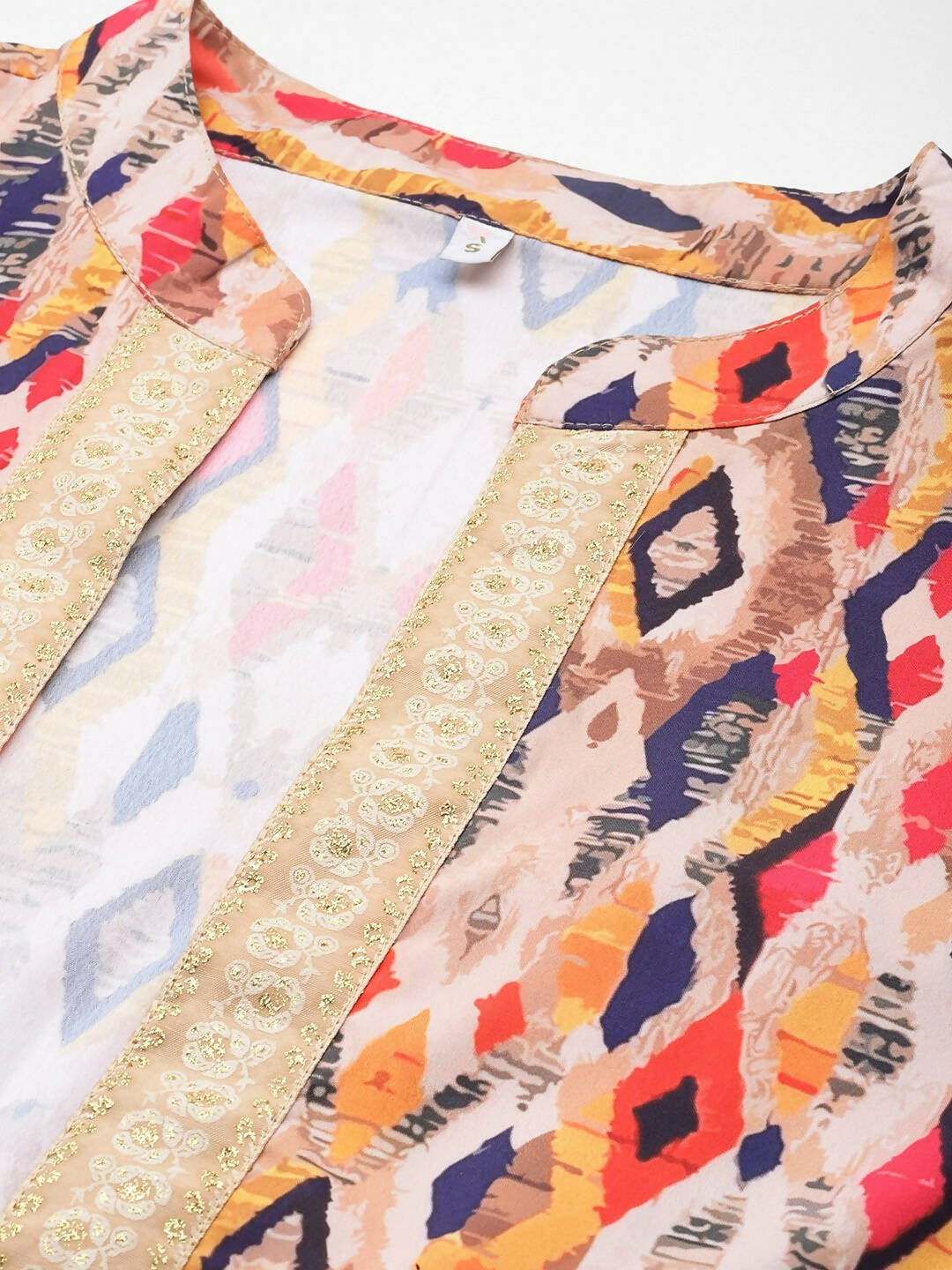 Ahalyaa Women Printed Ethnic Co-Ords - Blue Color - Swadesiicart