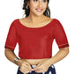 Aastha Fashion Women's Red Art Silk Designer Party Wear Readymade Blouse
