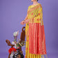 Shree Shyam Fashion Yellow Woven Zari Traditional Linen Cotton Saree with Rich Pallu & Unstitched Blouse - Festive & Wedding Wear Saree