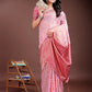 Shree Shyam Fashion Elegant Pink Cotton Saree with Contrast Pallu - Perfect Blend of Tradition & Comfort