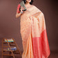 Shree Shyam Fashion Elegant Orange Cotton Saree with Contrast Pallu - Perfect Blend of Tradition & Comfort