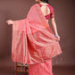 Shree Shyam Fashion Elegant Peach Cotton Saree with Contrast Pallu - Perfect Blend of Tradition & Comfort