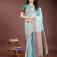 Shree Shyam Fashion Elegant Sea Green Cotton Saree with Contrast Pallu - Perfect Blend of Tradition & Comfort