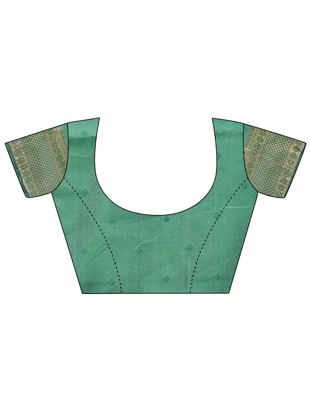 Astita Cream & Green Banarasi silk Woven Zari Work Traditional Tassel Saree | Swadesiicart