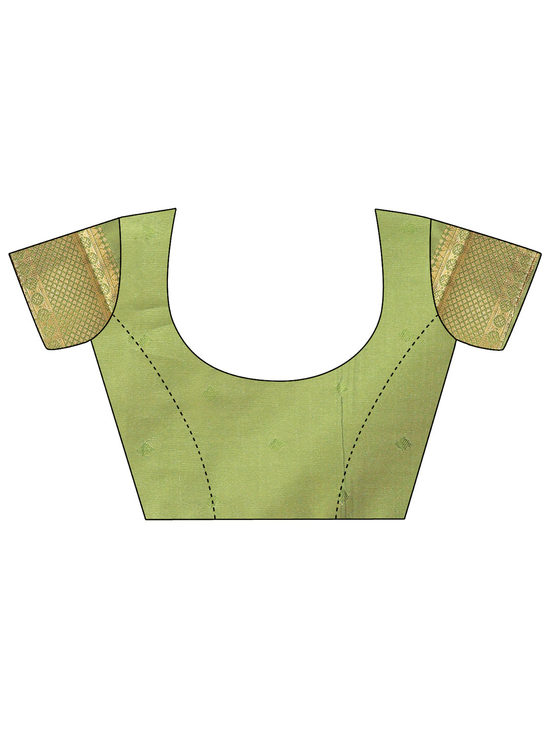 Astita Cream & Light Green Banarasi silk Woven Zari Work Traditional Tassel Saree | Swadesiicart